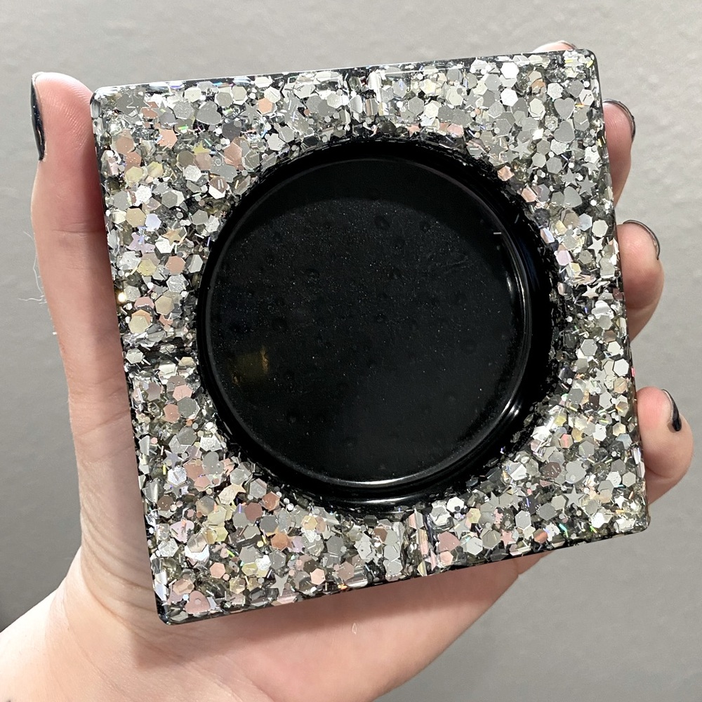 Black glittery ashtray
